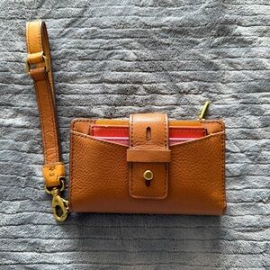 Fossil Leather Wristlet Wallet